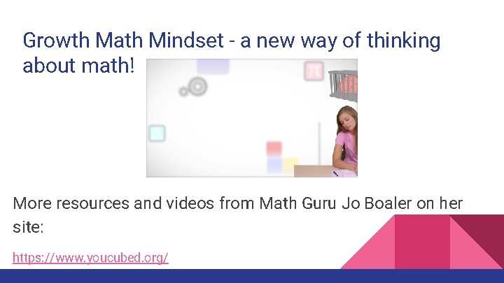 Growth Math Mindset - a new way of thinking about math! More resources and