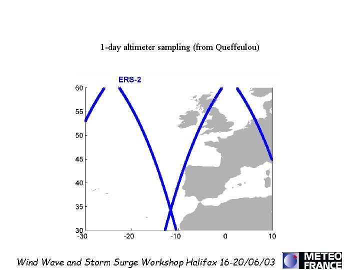 1 -day altimeter sampling (from Queffeulou) Wind Wave and Storm Surge Workshop Halifax 16