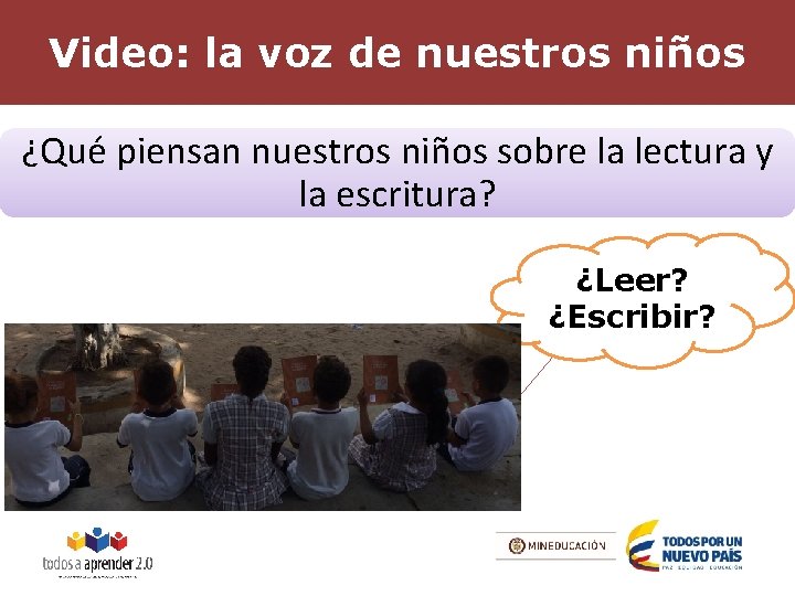 Video: la voz de nuestros niños ¿Qué piensan nuestros niños sobre la lectura y