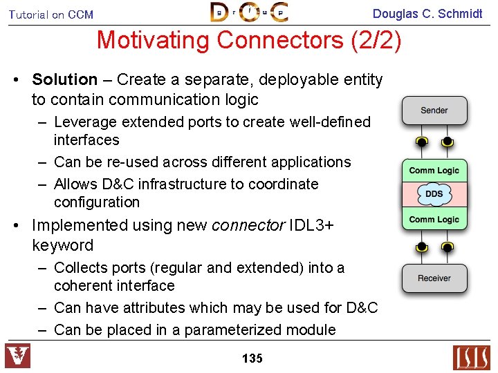 Douglas C. Schmidt Tutorial on CCM Motivating Connectors (2/2) • Solution – Create a