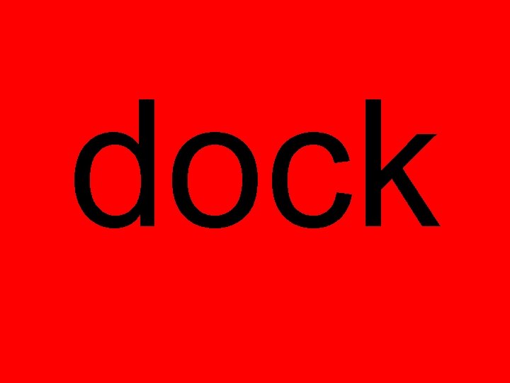 dock 