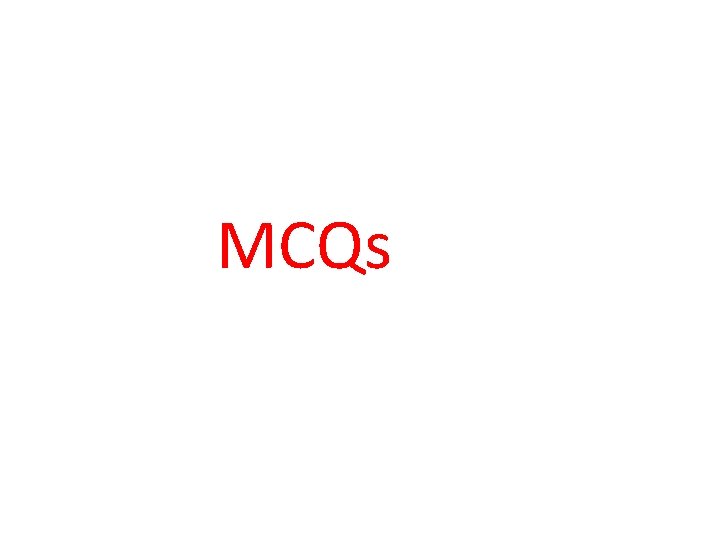 MCQs 