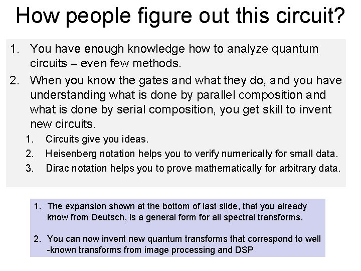 How people figure out this circuit? 1. You have enough knowledge how to analyze