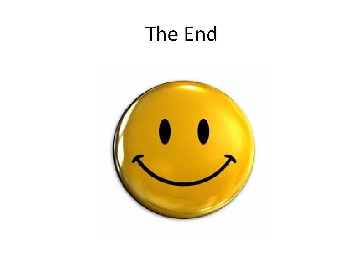 The End 