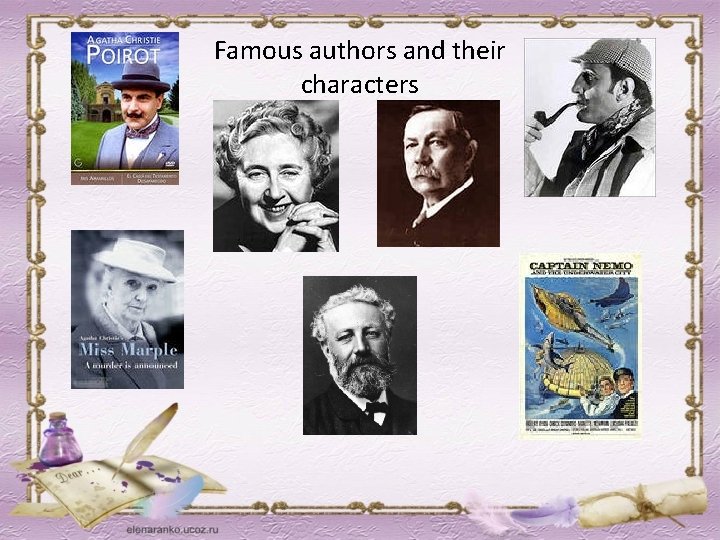 Famous authors and their characters 