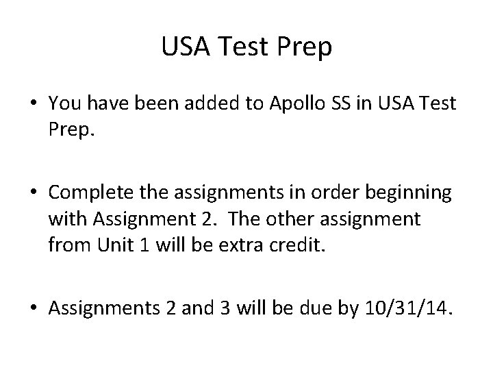USA Test Prep • You have been added to Apollo SS in USA Test