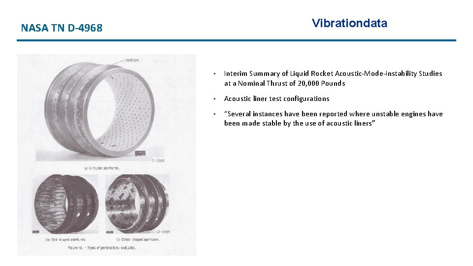 Vibrationdata NASA TN D-4968 • Interim Summary of Liquid Rocket Acoustic-Mode-Instability Studies at a