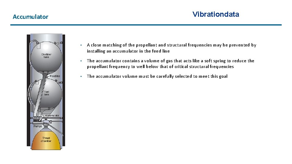 Vibrationdata Accumulator • A close matching of the propellant and structural frequencies may be