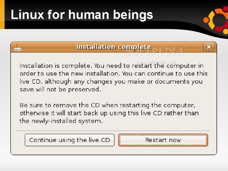Linux for human beings 