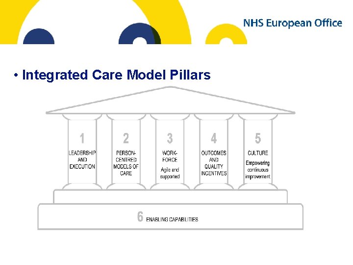  • Integrated Care Model Pillars 