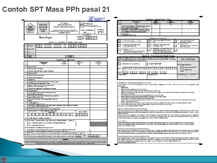 Contoh SPT Masa PPh pasal 21 14 