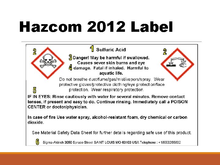 Hazcom 2012 Label 