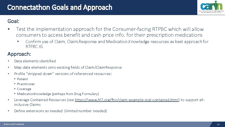 Connectathon Goals and Approach Goal: • Test the implementation approach for the Consumer-facing RTPBC