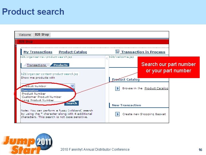 Product search Search our part number or your part number 2010 Farenhyt Annual Distributor