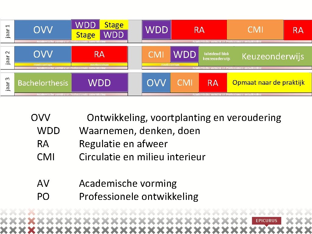 OVV WDD Stage WDD OVV RA CMI WDD Bachelorthesis WDD OVV CMI OVV WDD