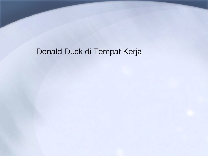 Donald Duck di Tempat Kerja 