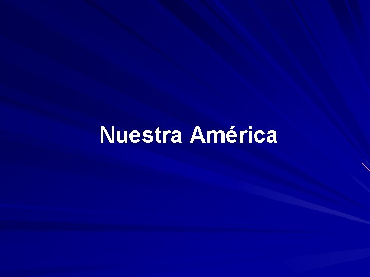 Nuestra América 