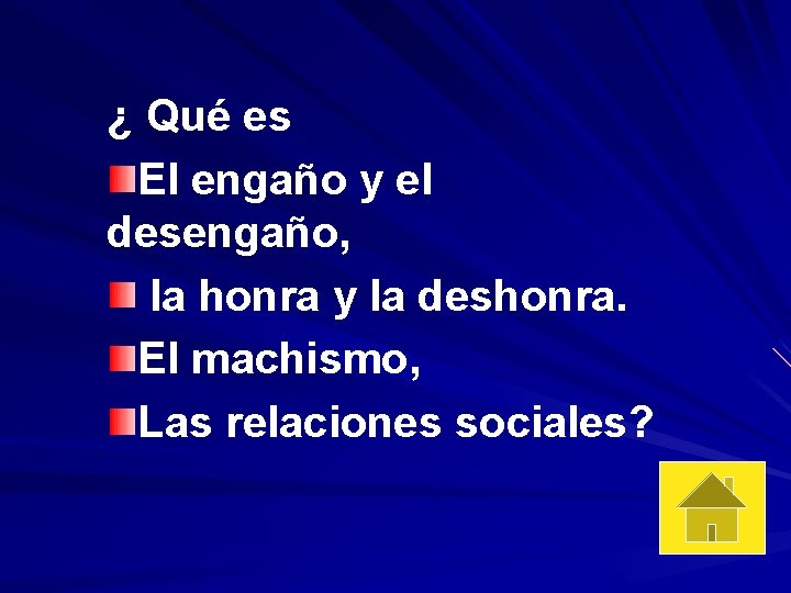 ¿ Qué es El engaño y el desengaño, la honra y la deshonra. El