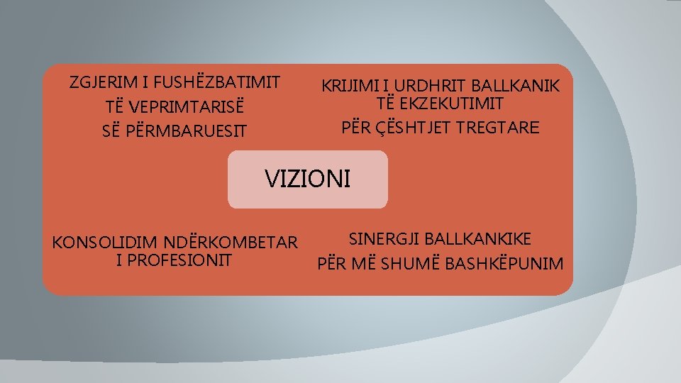 ZGJERIM I FUSHËZBATIMIT TË VEPRIMTARISË SË PËRMBARUESIT KRIJIMI I URDHRIT BALLKANIK TË EKZEKUTIMIT PËR ZGJERIM I FUSHËZBATIMIT TË VEPRIMTARISË SË PËRMBARUESIT KRIJIMI I URDHRIT BALLKANIK TË EKZEKUTIMIT PËR