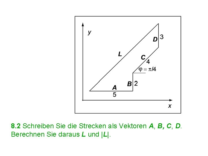 = /4 8. 2 Schreiben Sie die Strecken als Vektoren A, B, C, D.