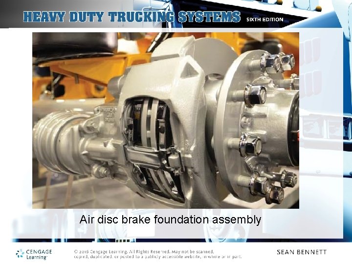 Air disc brake foundation assembly 