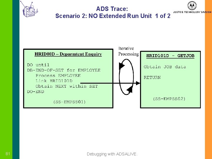 ADS Trace: Scenario 2: NO Extended Run Unit 1 of 2 81 Debugging with