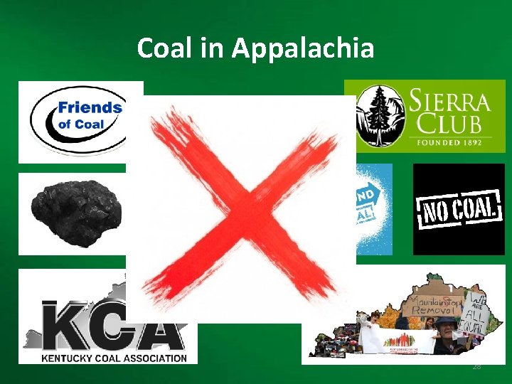 Coal in Appalachia VERSUS 28 