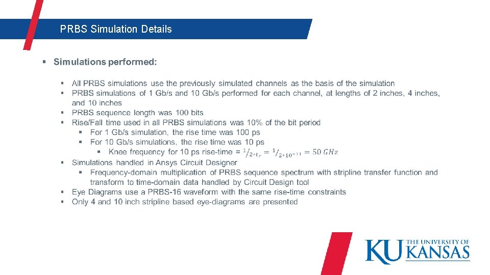  PRBS Simulation Details 