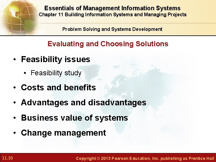 Essentials of Management Information Systems Chapter 11 Building Information Systems and Managing Projects Problem