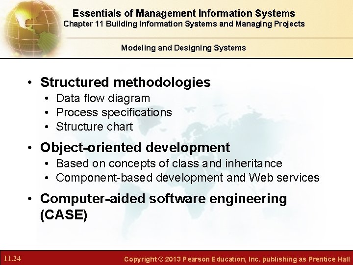 Essentials of Management Information Systems Chapter 11 Building Information Systems and Managing Projects Modeling
