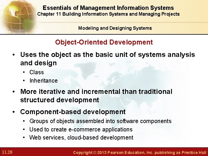 Essentials of Management Information Systems Chapter 11 Building Information Systems and Managing Projects Modeling