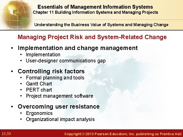 Essentials of Management Information Systems Chapter 11 Building Information Systems and Managing Projects Understanding