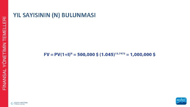 YIL SAYISININ (N) BULUNMASI 