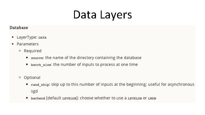 Data Layers 