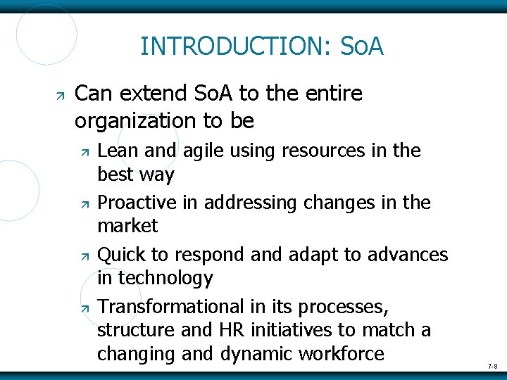 INTRODUCTION: So. A Can extend So. A to the entire organization to be Lean