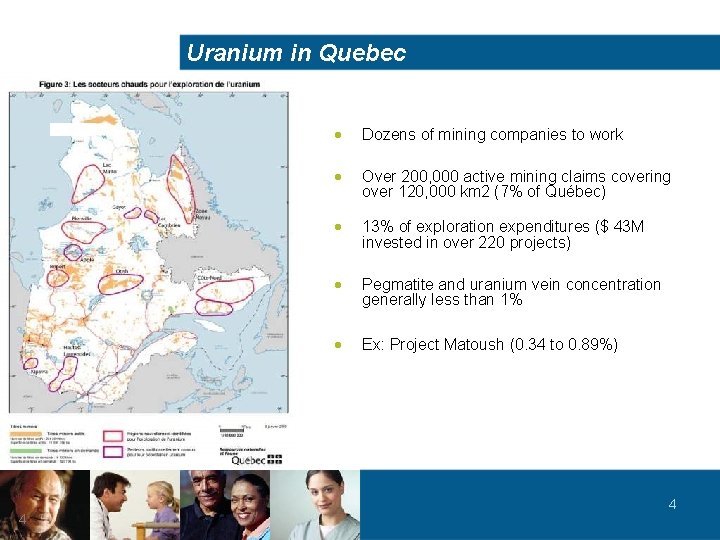 Uranium in Quebec · Dozens of mining companies to work · Over 200, 000