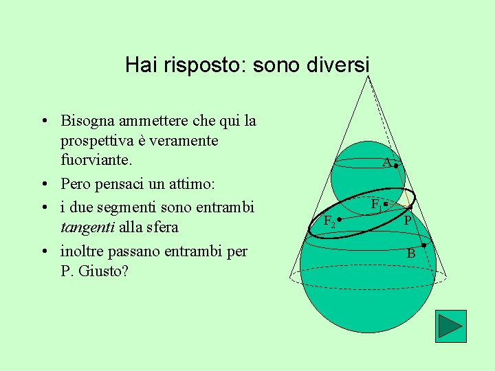 Hai risposto: sono diversi • Bisogna ammettere che qui la prospettiva è veramente fuorviante.