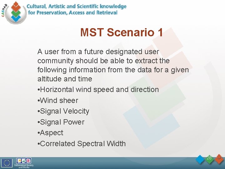 MST Scenario 1 A user from a future designated user community should be able