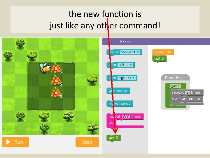 the new function is just like any other command! 