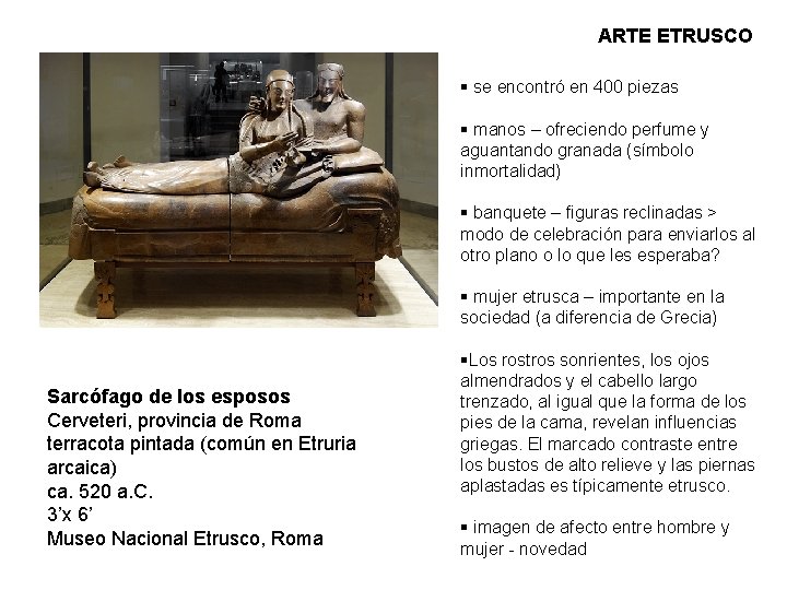 ARTE ETRUSCO § se encontró en 400 piezas § manos – ofreciendo perfume y
