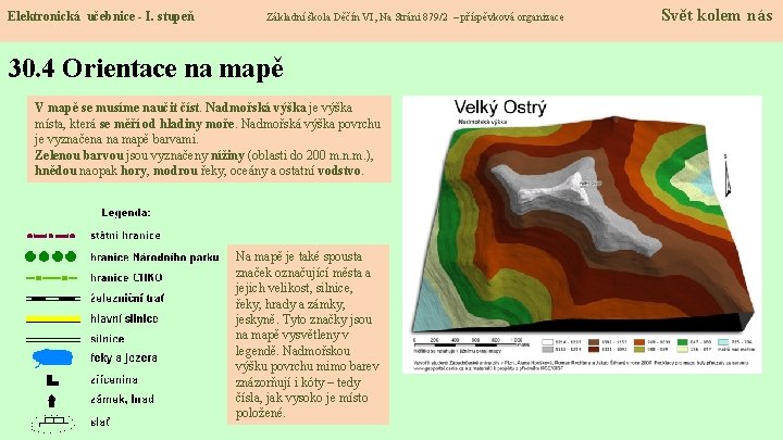 Elektronická učebnice - I. stupeň Základní škola Děčín VI, Na Stráni 879/2 – příspěvková