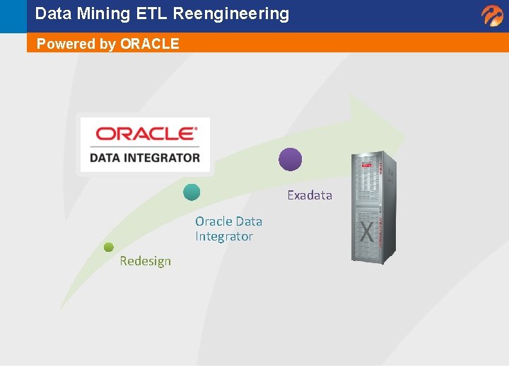 Data Mining ETL Reengineering Powered by ORACLE Exadata Oracle Data Integrator Redesign Data Mining ETL Reengineering Powered by ORACLE Exadata Oracle Data Integrator Redesign