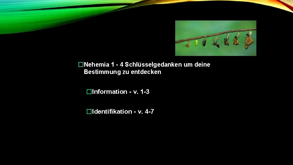 �Nehemia 1 - 4 Schlüsselgedanken um deine Bestimmung zu entdecken �Information - v. 1