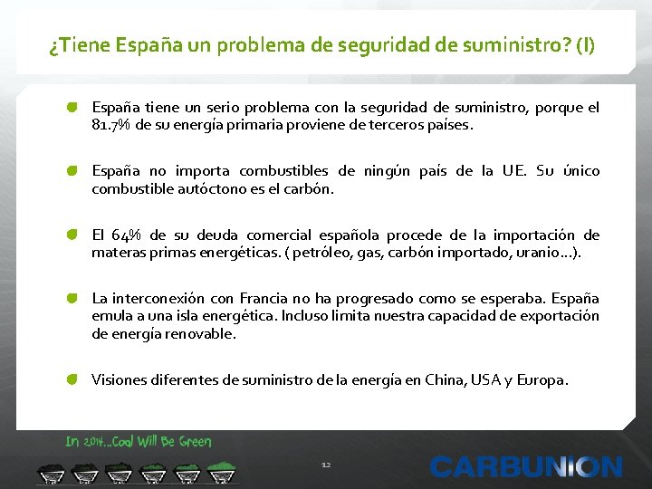 ¿Tiene España un problema de seguridad de suministro? (I) España tiene un serio problema