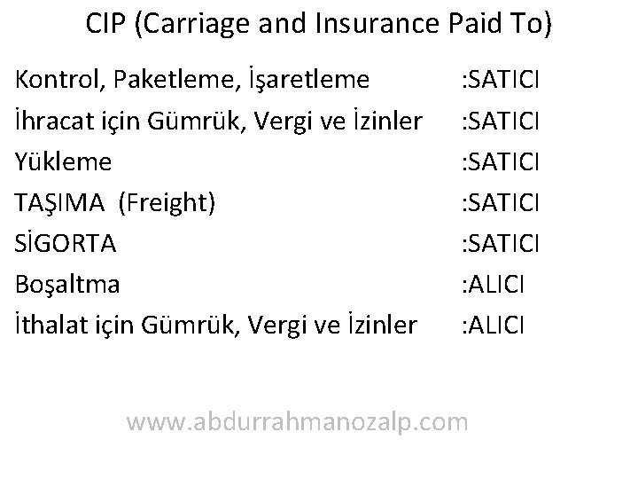 CIP (Carriage and Insurance Paid To) Kontrol, Paketleme, İşaretleme İhracat için Gümrük, Vergi ve