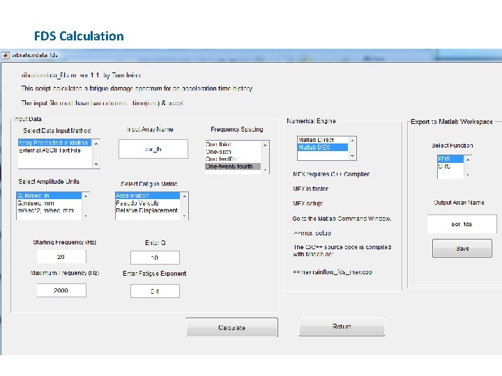 FDS Calculation 