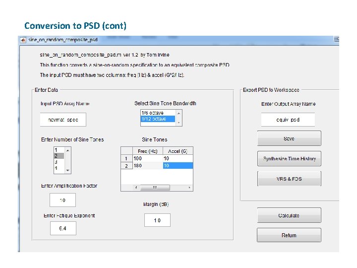 Conversion to PSD (cont) 