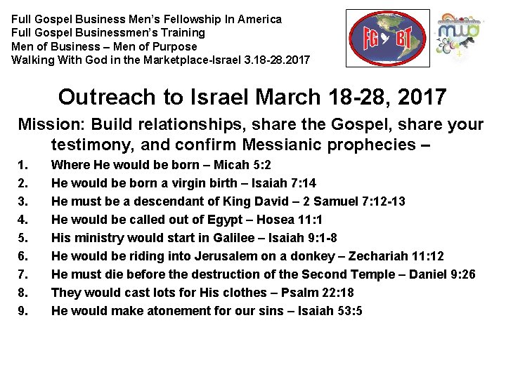  Full Gospel Business Men’s Fellowship In America Full Gospel Businessmen’s Training Men of
