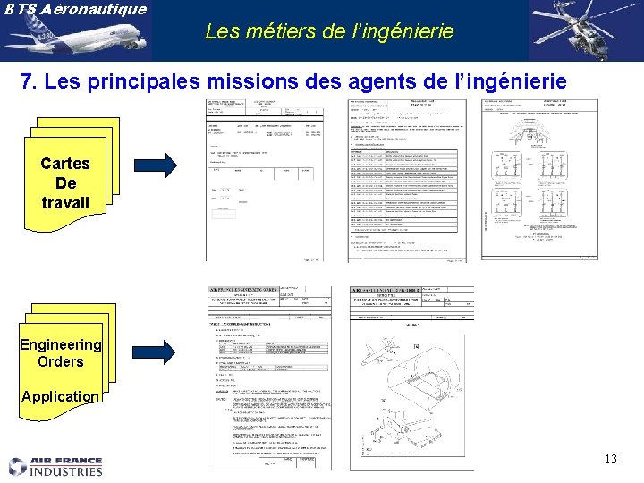 BTS Aéronautique Les métiers de l’ingénierie 7. Les principales missions des agents de l’ingénierie