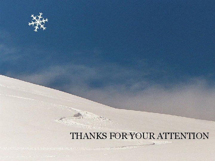 THANKS FOR YOUR ATTENTION 